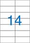 Label, ILC, 105 x 42,4 mm, VICTORIA PAPER, 1400 labels/package